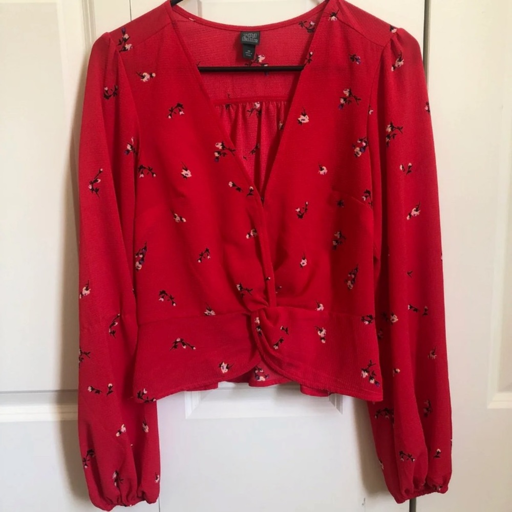 Floral Wrap top